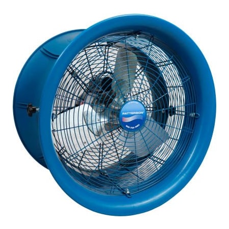 Patterson Industrial Drum Fan, Yoke Mount, 22 in Blade Dia, 5,570 cfm H22A